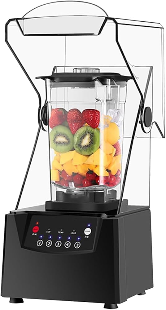Shjdbf Cream Commercial Quiet Shield Blender 2200W Professional Industrial Blenders 2L For Ice Crushing, Shakes And Smoothies For Kitchen