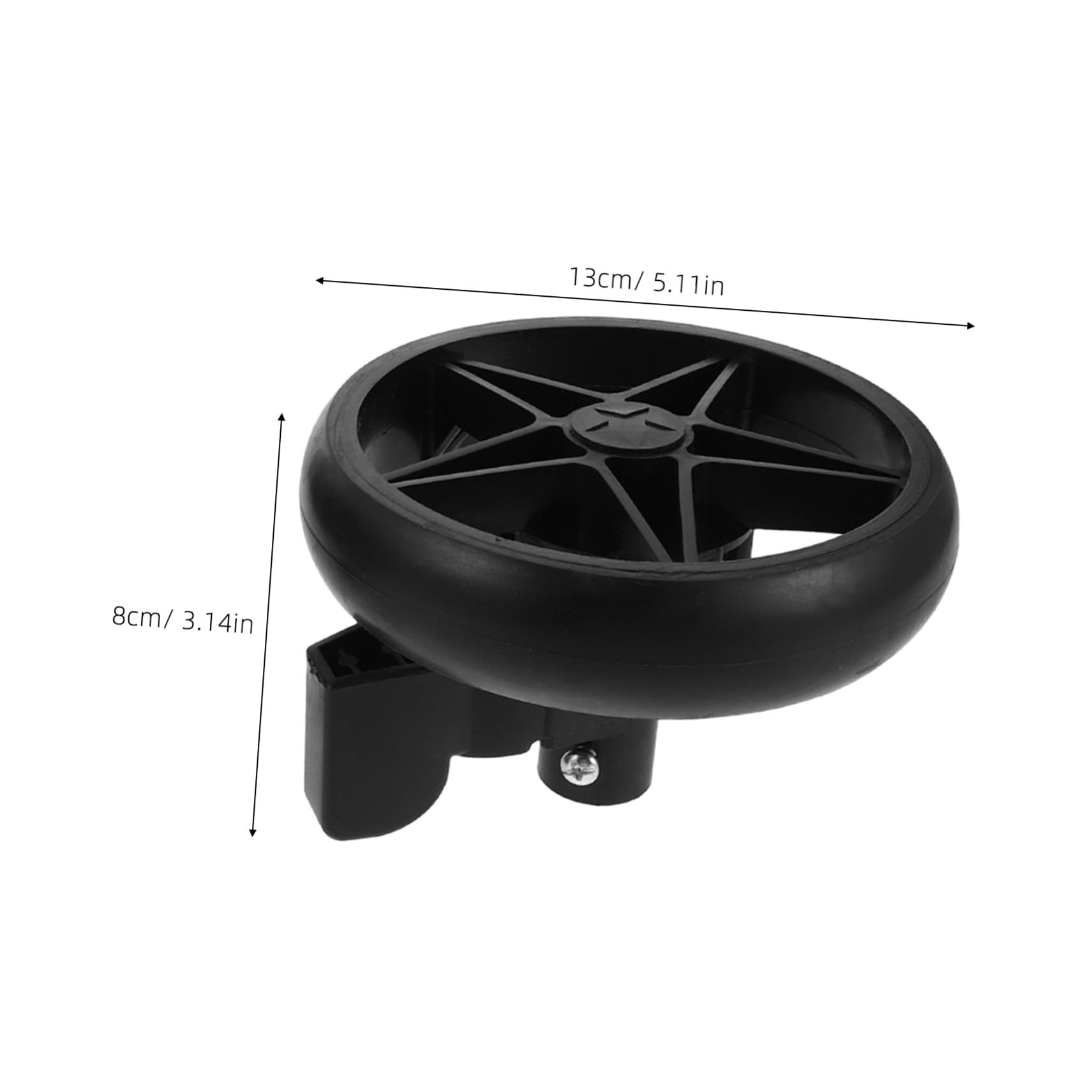 Abaodam 2pièces Lot de Roues de Rechange pour Poussette Roues Arrière Pivotantes Accessoires pour Trotteur Apprentissage