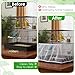 Wanmu Bird Cage Seed Catcher, Mesh Net Cover Guard Soft Airy Cage Net Stretchy Skirt for Parrot Enclosures Round Square Cages(White