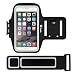 iphone 6S Armband, USmile Premium Sports Armband with Reflective Strip + Key Holder for Running, Jogging, Fitness & Workout, Smartphone Armband Case for iphone 6S/6/SE/5S, Samsung Galaxy S6 Edge/6/5/4