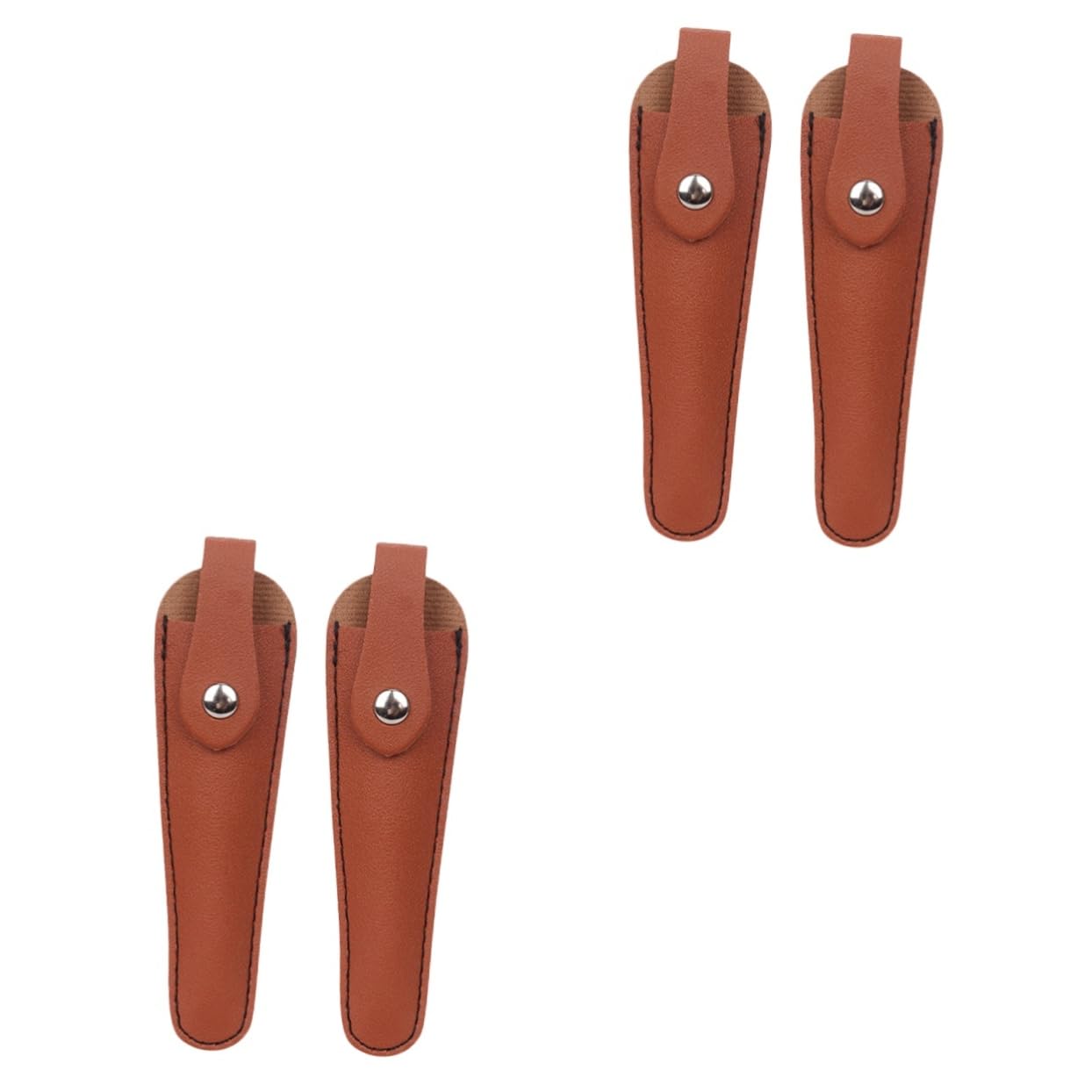 MUSISALY 2sets Hair Shears Sheath Salon Scissor Holder Barber Scissor Bag Protective Cover Safe Storage Stylish Design Material Comfortable to Hold Portable 2pcs*2