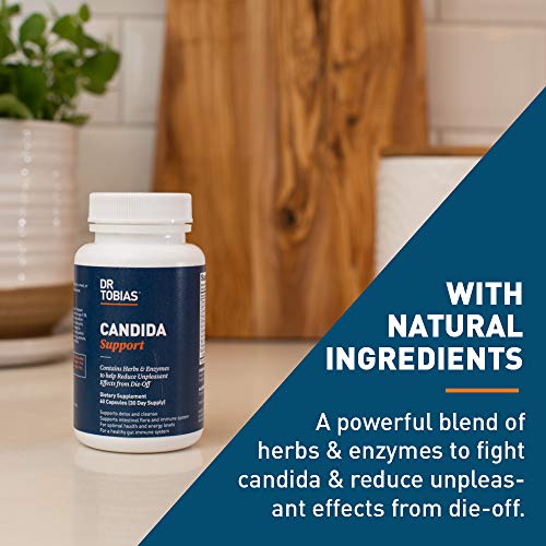 Dr Tobias Candida Support - Extra Strength Candida Cleanse - with Herbs & Enzymes