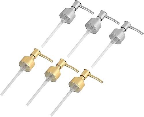 Miniatura 9 de Keenso Dispensador de jabón dorado para encimera, 3 unidades, a prueba de óxido, reemplazo, BPA