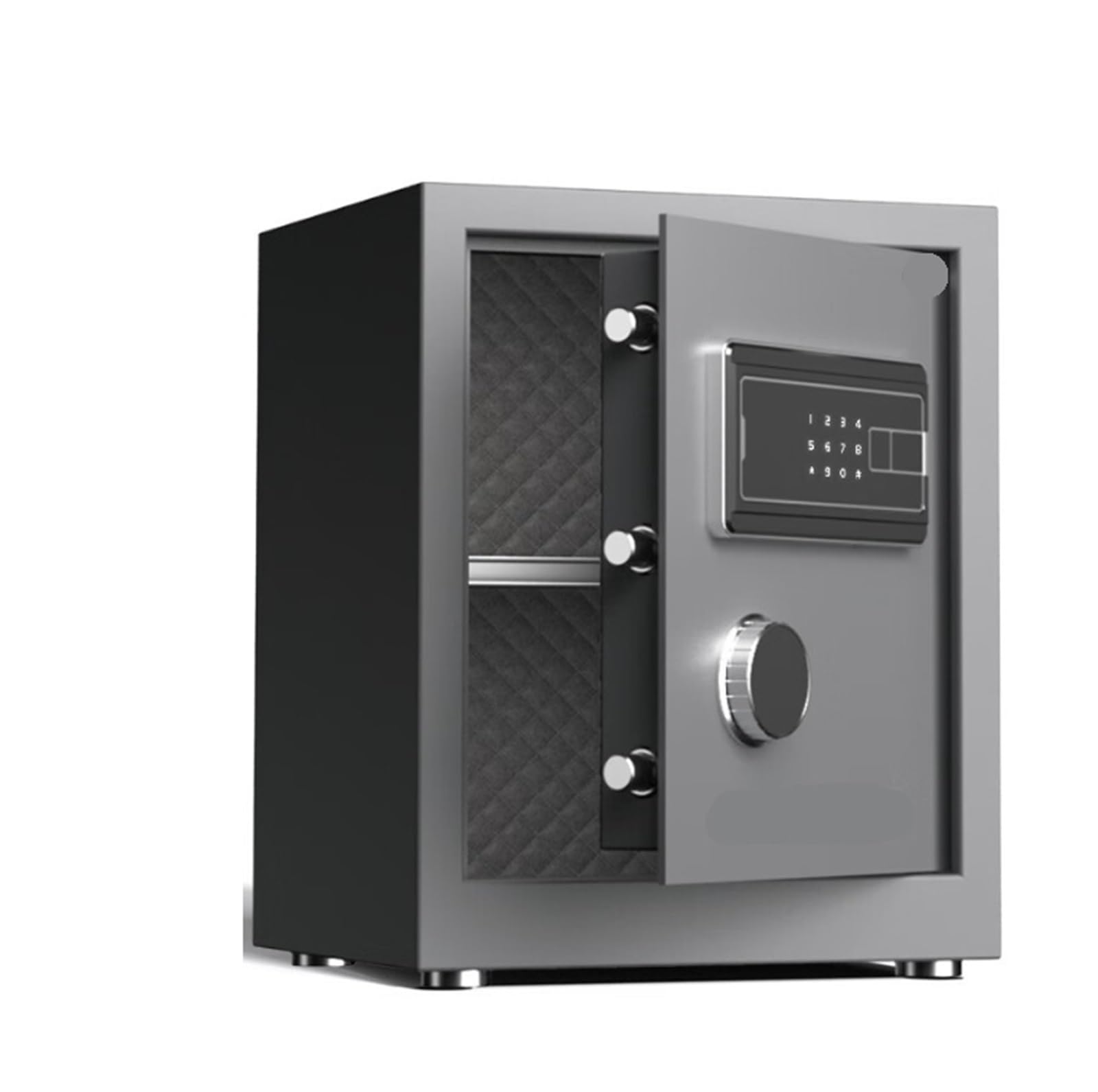 Cassaforte elettronica di sicurezza ignifuga con touch screen cassaforte | Tastiera antifurto, ripiani rimovibili sicuri e sistema di allarme