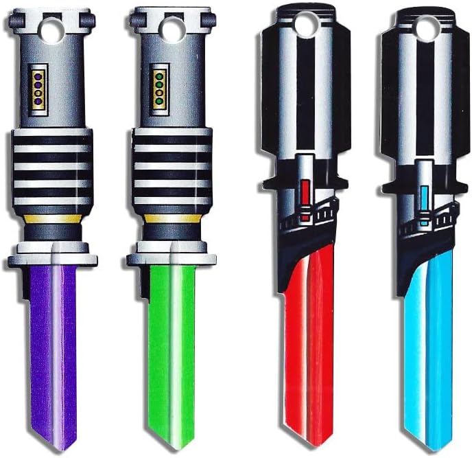 Miniatura 5 de Juego de 4 llaves espaciales en forma de sable de luz - Compatible con Kwikset KW1 KW10