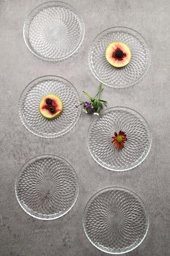 Cam Mini Tatlı Pasta Tabağı 16 Cm Sunumluk Tabak - Görsel 1