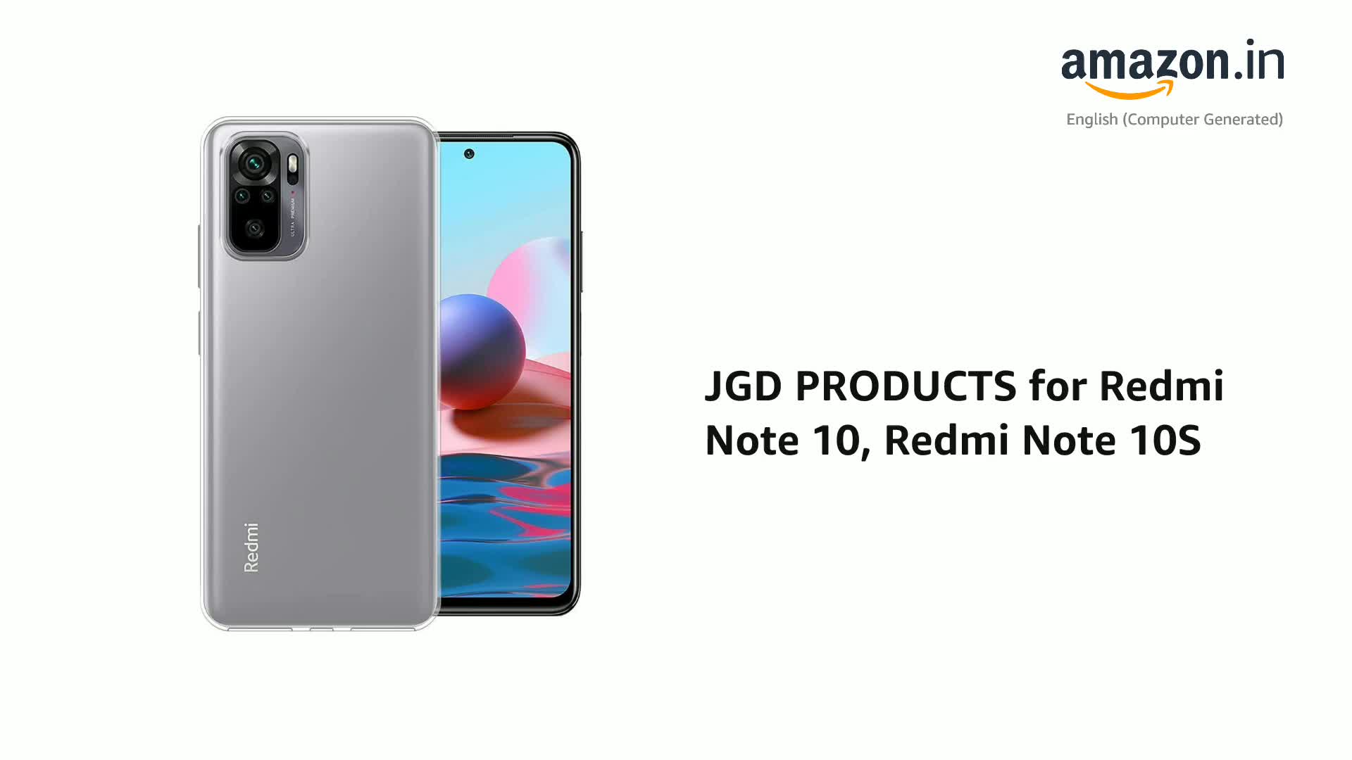 JGD PRODUCTS for Redmi Note 10, Redmi Note 10S (2021) Premium