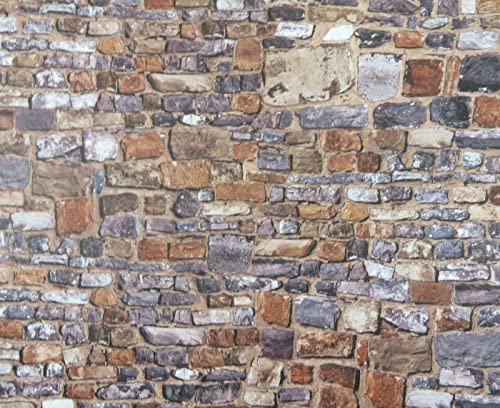 Melody jane Casa de Muñecas Relieve Antiguo Piedra Pared Exterior Bricolaje Tarjeta Hoja 1:12...