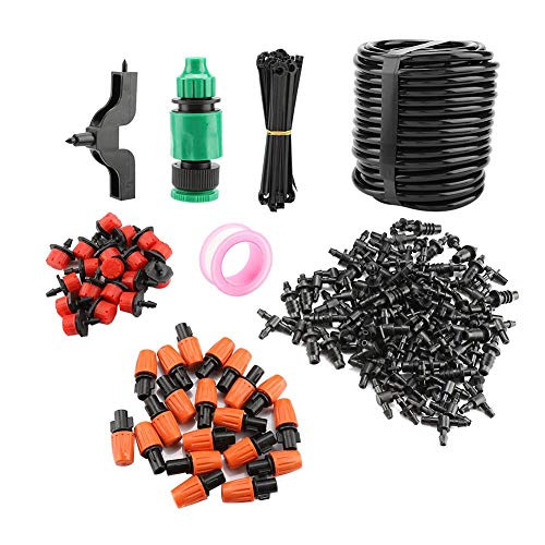 Preisvergleich Produktbild Wifehelper 15 m Schlauchtropfbewässerungssystem-Kit Selbstbewässernder Gartenschlauch-Sprinklerdüsensatz Tropfsystem-Schlauch enthalten
