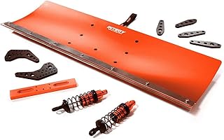 C31613RED Alloy Machined 400mm Snowplow Kit for Losi 1/10 Lasernut U4 4WD Brushless RTR