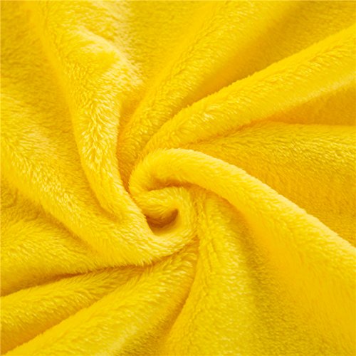 Zhiyuan Warm Fleece Body Pillow Cover Only Long Pillowcase, 17.5 X 59 Inch, Bright Yellow #TOP2