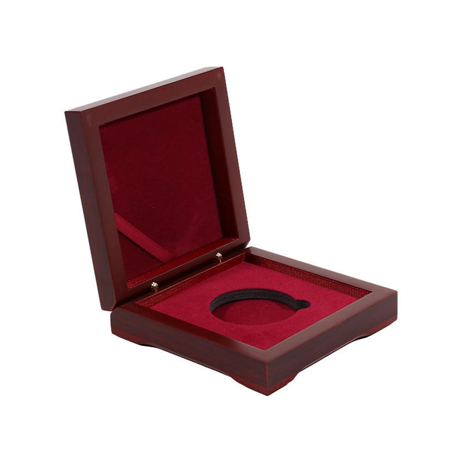 ZythrXLate Wooden Coin Collection Box Wooden Coin Storage Box Display Case Commemorative Protection Holder for Coins Silver Medals for Coin Collectors