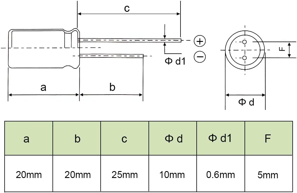 sourcing map Aluminum Radial Electrolytic Capacitor with 2200uF 16V 105 Celsius Life 2000H 10 x 20 mm Black 15pcs - Image 4