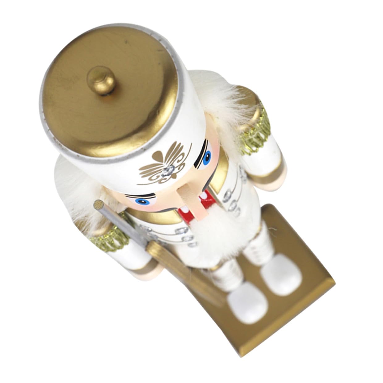 Figurine Casse-Noisette en Bois Noël Soldat Roi Accessoire Salon 30 CM