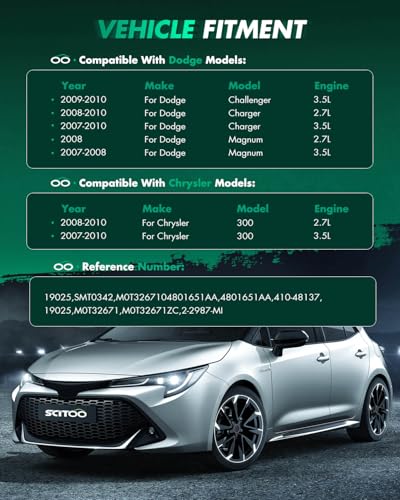Image of SCITOO Starters SMT0342 19025 Compatible for Chrysler 300 Series /for for Dodge Charger 2008 2009 2010 2.7L 3.5L for Dodge Challenger 2009-2010 3.5L /Magnum 2008 2.7L 2007-2008 3.5L