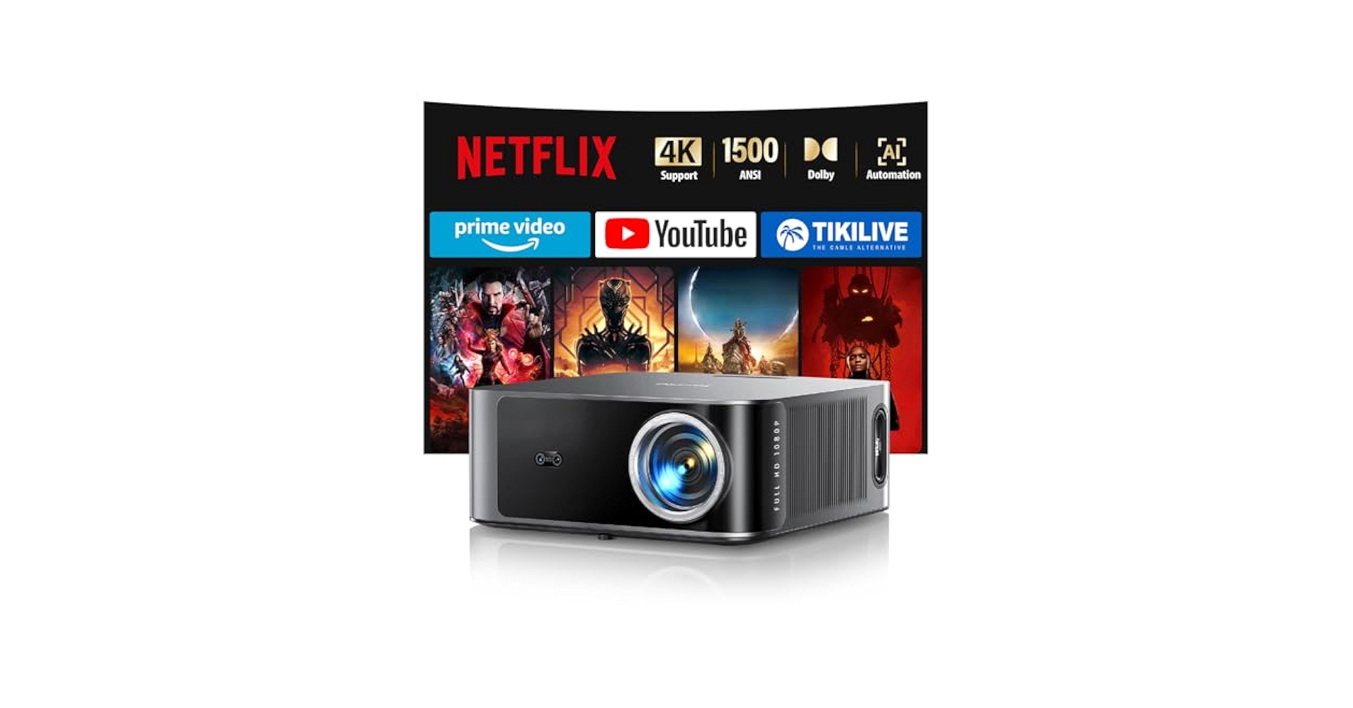 Amazon.com: [1500 ANSI/Netflix-Licensed/36W Dolby Audio