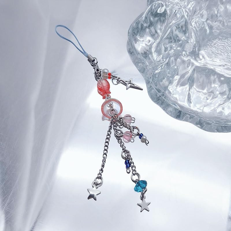 Miniatura 4 de Meefisher 1-3 piezas de bonitos dijes para teléfono Y2K, accesorios estéticos de oso, fresa, mariposa, corazón, cuerda para bolsa, bolso, mochila,