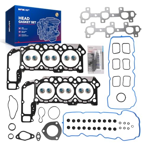 Image of KAX Engine Cylinder Head Gasket Set Compatible with Jeep Liberty 2005-2012, Dodge Nitro 2007-2011, Grand Cherokee /Dakota /Ram 1500 2005-2010, Commander 2006-2010, Durango Raider 3.7L, OE# HS26229PT-1