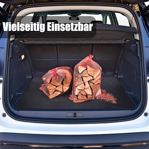 BigDean wasserdichte Antirutschmatte Auto 120x100cm universell zuschneidbar – rutschfeste Kofferraum Schutzmatte