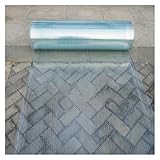 bujnie Polycarbonat Dachplatten Transparente Wärmedämmung Tageslichtpaneele Gewächshausplatten für Industrieanlagen, Lagerflächen, Terrassen, Gewächshäuser (0.8x2m/2.62x6.56ft)