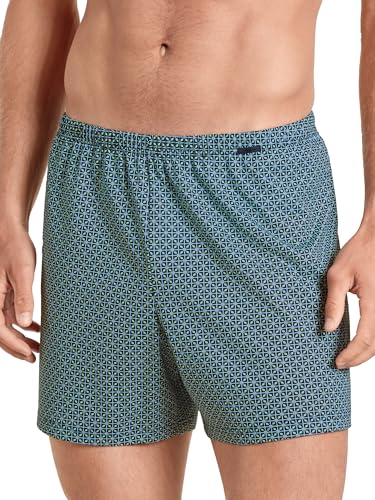 Da uomo CALIDA Stampe Boxer a Pantaloncino, Oscurante, Tempest Blue, 60 Uomo