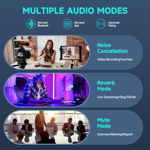 Image of DDLC K9 Wireless Collar Mic Comptable for Android Tablets DSLR Noise Reduction Type-C Lavalier Lapel Mike Shoots Youtubers Video Recording Facebook Live Stream Microphone Creator