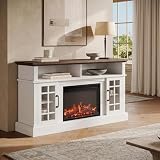 BELLEZE Traditional 58 Rustic TV Stand
