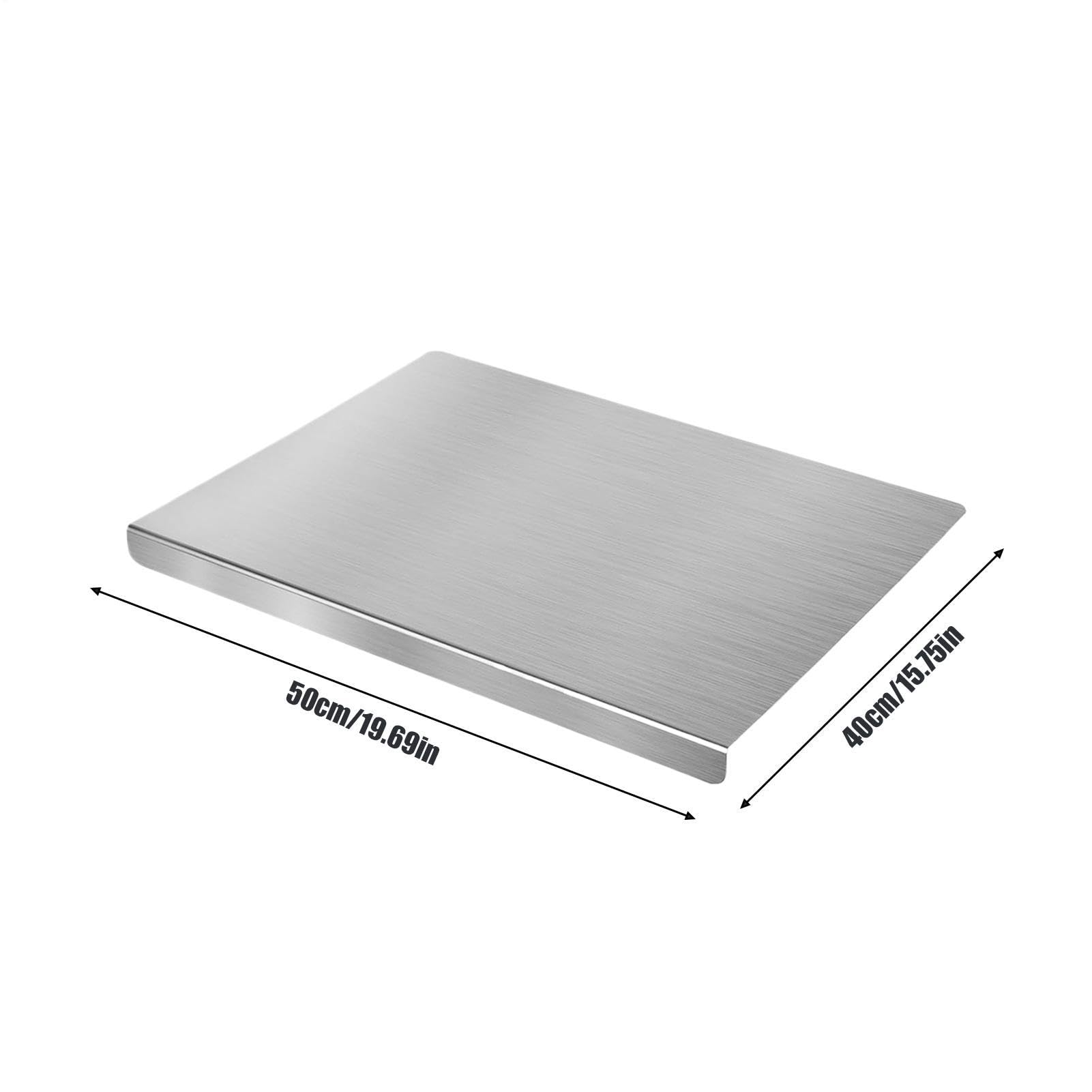 Tabla de cortar acero inoxidable Apto Alimentos Antideslizante Inoxidable