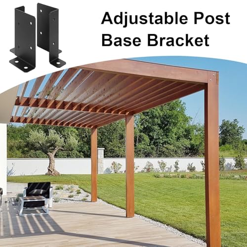Soporte de base de poste resistente para terrazas estables y pérgolas de jardín duraderas 3