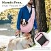 Pawaboo Hundetragetasche, Tragbare Haustier Hundetasche mit Verstellbare Schultergurt,Outdoor Reise Haustier Umhängetasche Transporttasche für Klein Hund Katze (Bis zu 12lbs), Helles Rosa