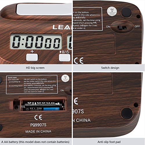 LEAP Digitale Multifunktions - Display Schachuhr Count Up Down Timer elektronische Brettspiel -Wettbewerb Clock Gift Box