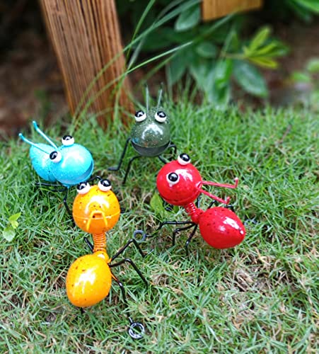 Miniatura 8 de Hnbtx Hormigas Metal,4pcs Estatuas Jardin Exterior,Decoracion Jardin Exterior,Decoracion Jardins Exteriors Pared