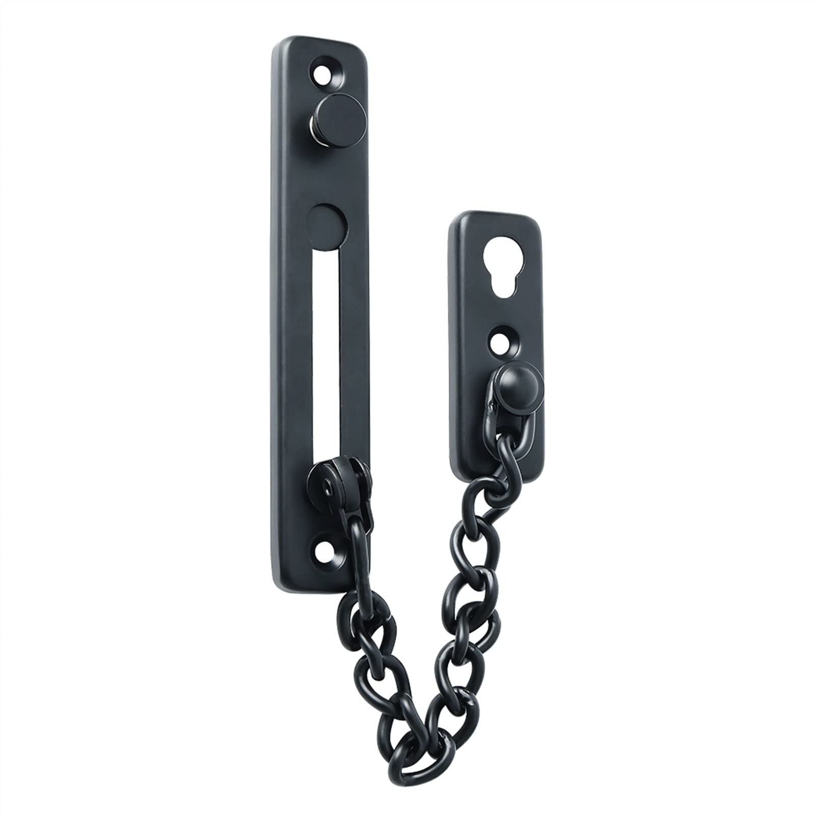 Serrure de porte coulissante KmoNo en acier inoxydable noir pour abri de jardin