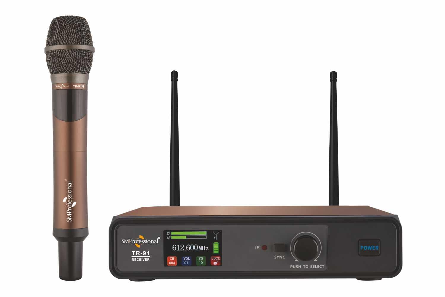 Studiomaster TR 91 H Premium True Diversity Single Channel UHF Handheld Wireless Microphone System-image-40