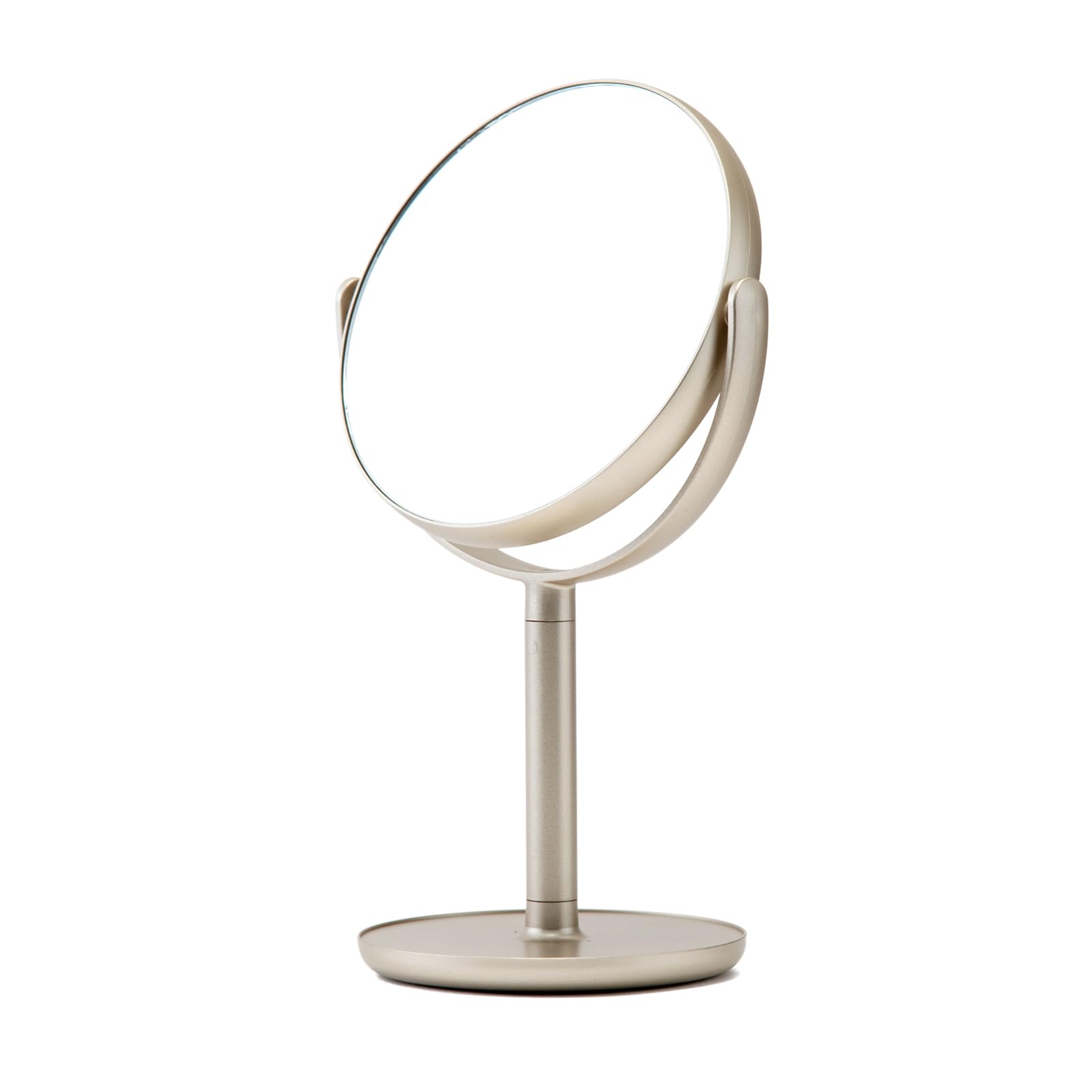 Horiuchi Mirror Double-Sided Magnifying Stand, Champagne Gold