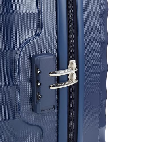 Image of American Tourister Barcelona | Cabin Trolley Bag (55 cm) | 360 8 Wheel Travel Luggage | Hard Case Polycarbonate Suitcase | Mounted Combination Lock | Midnight Blue