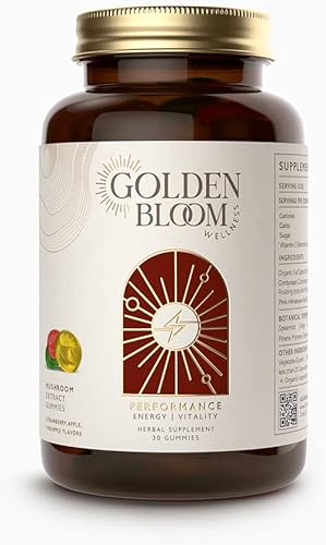 Miniatura 2 de Cordyceps - Gomitas de extracto de mezcla de hongos (rendimiento)  Aumenta la energía, la resistencia, la resistencia, botella de vidrio de 30