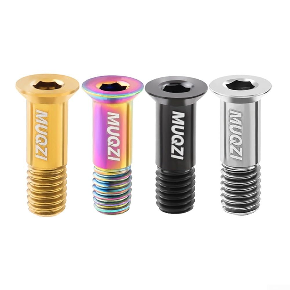 Bicycle Rear Derailleur Pulley Bolts, 2pcs Guide Wheel Bolts compatible with XTR/Ultegra, 2g 40% (Gold)