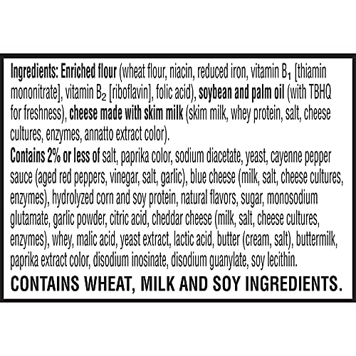 Baked Snack Crackers, Cheez It Buffalo Wing Flavor Made With Real Cheese And Buffalo Seasoning Baked Into Every Cracker, Delicious Snack For Kids And Adults At Home Or On The Go For 2 Packs Of 12.4 Oz #TOP5