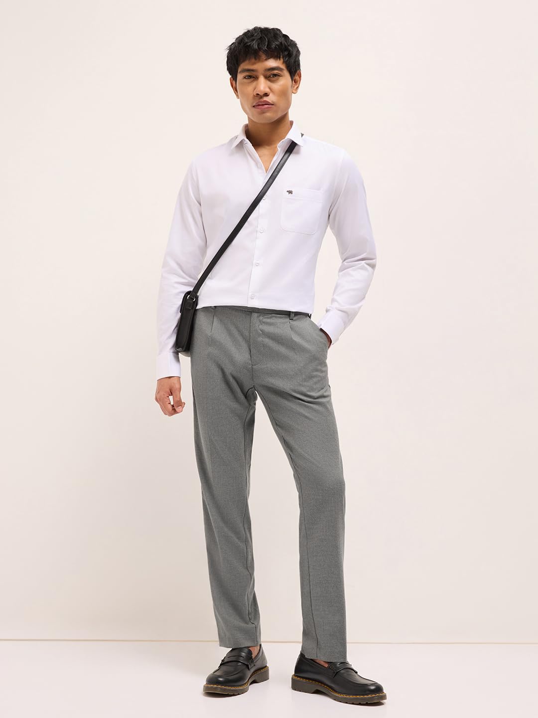THE BEAR HOUSE Men's Regular Pants (TRO-Asher-GY_Grey 3