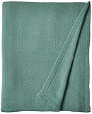 Eddie Bauer - King Blanket, Lightweight Cotton Bedding, Luxurious Bedding Set (Herringbone Green, King)