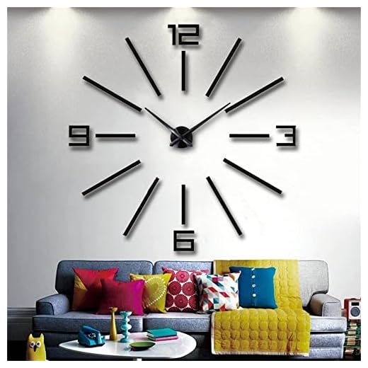 FASHION in THE CITY Wall Clocks Silent Non Ticking Movement Wall Decoration product image