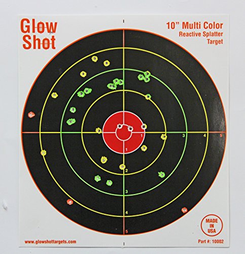 50 Pack - 10" Reactive Splatter Targets - Glowshot - Multi Color - Gun And Rifle Targets - Glow Shot #TOP2