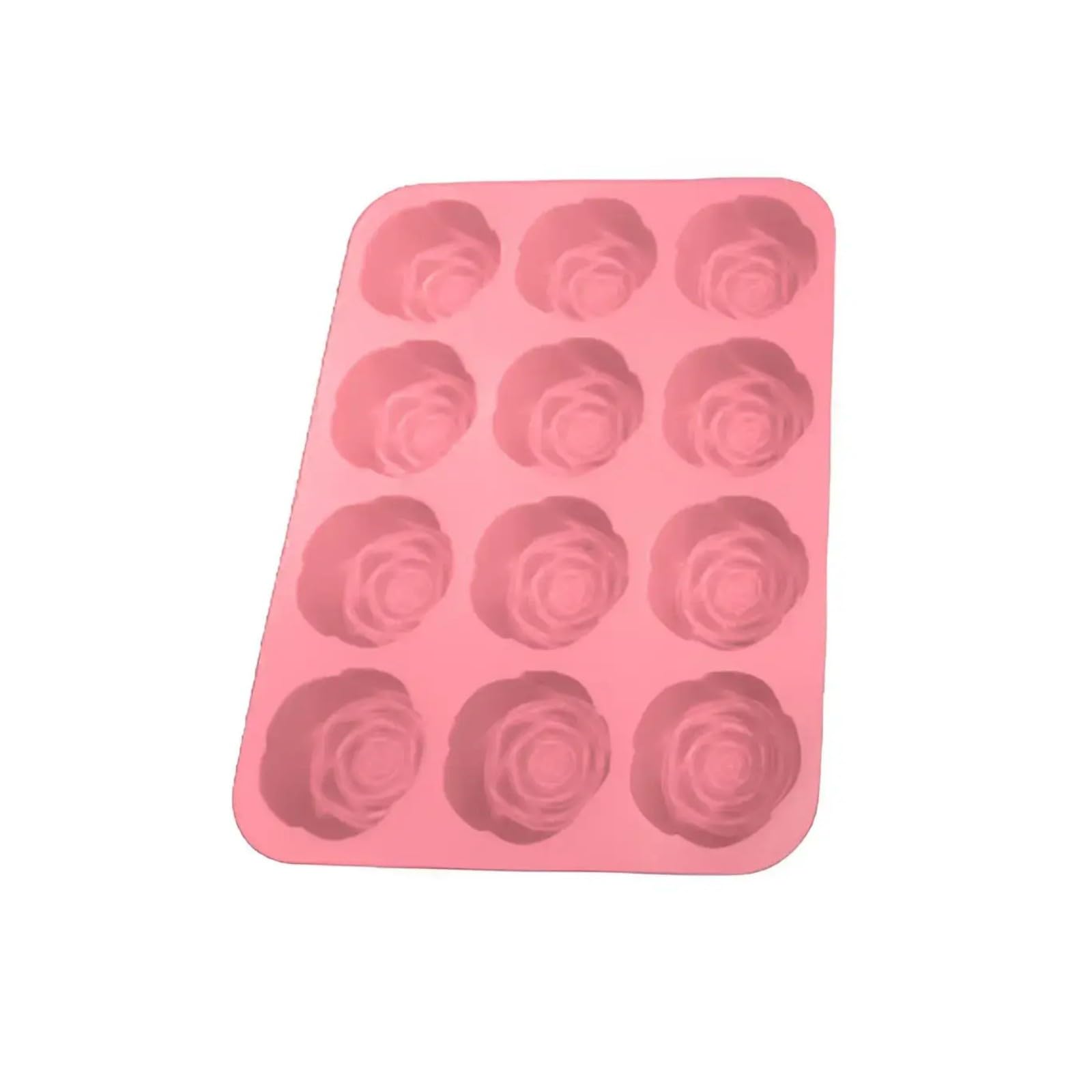 TFAOYS 12 Cavity Rose Silicone Molds Set Oven Bake Flower Pan for Professional Bakers and Creative Cooking Enthusiasts Rose Silicone Molds