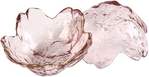 Miniatura 3 de Tazón pequeño de vidrio para salsa de cerezo japonés plato de condimento para preparación de platos de postre de cocina recipiente para dulces de