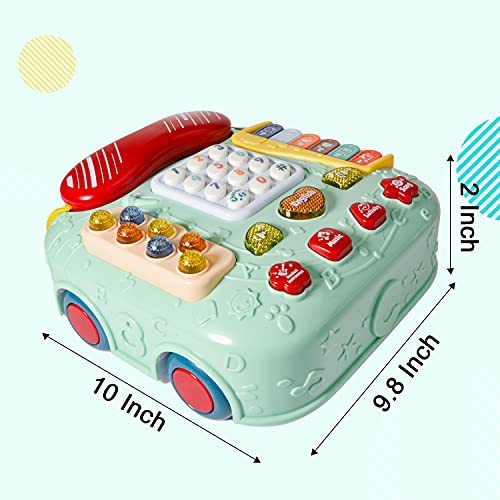 HOMCENT Muziekspeelgoed voor jonge kinderen, voor baby's van 6, 9, 12, 18 maanden, speelgoed telefoon voor kinderen van… - Image 8