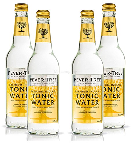 Indian Tonic Water Fever-Tree boisson gazeuse amère pack de 4 bouteilles de 500 ml
