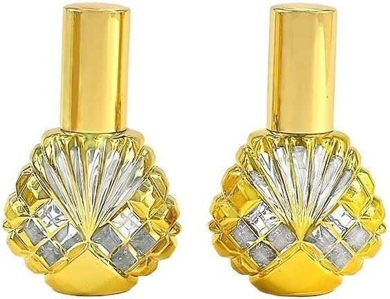 Mini butelki podróżne na perfumy, atomizer do perfum 2 szt. 14 ml przenośne opakowanie podróżne z możliwością wielokrotnego napełniania przenośne puste butelki trójkątne szklane butelki z rozpylaczem