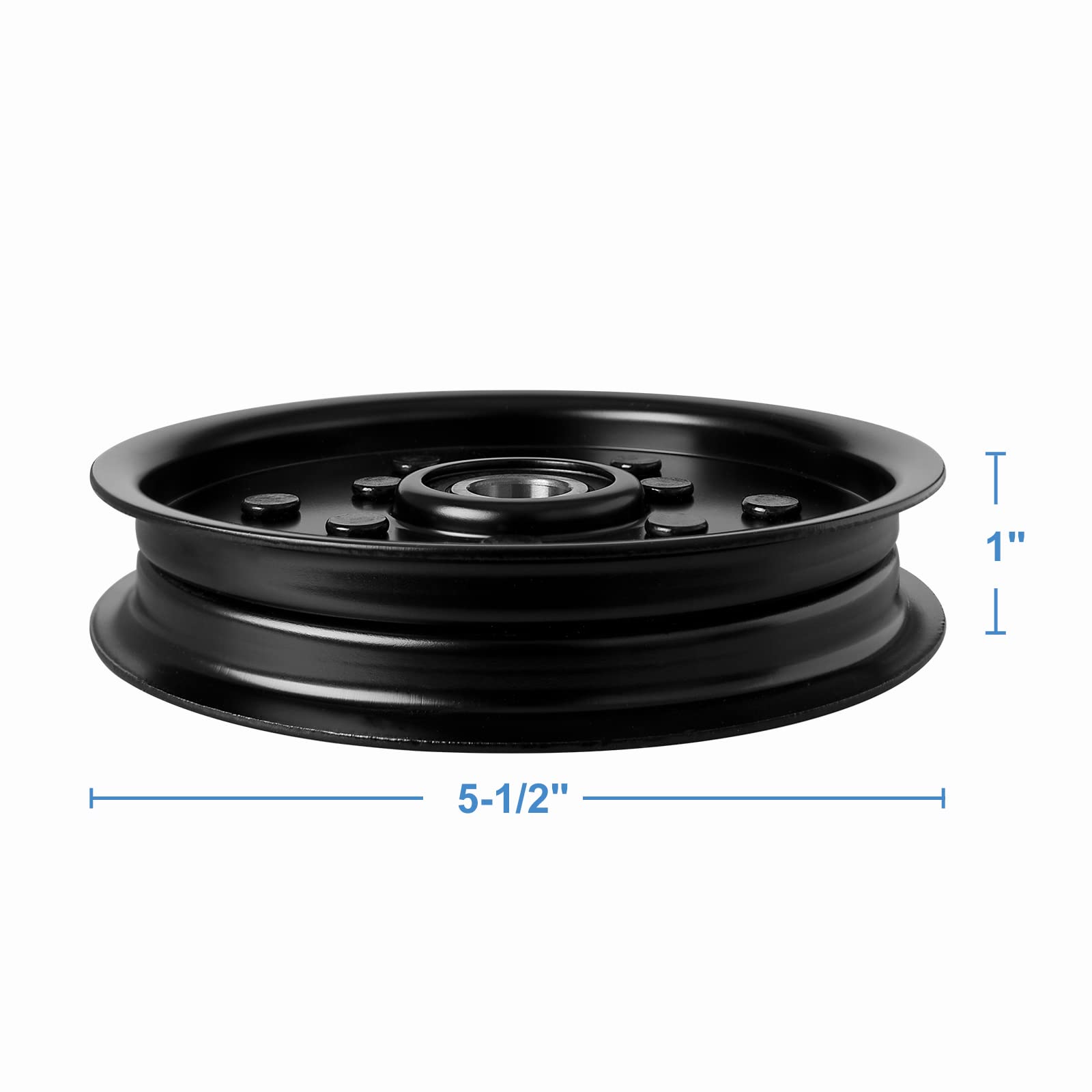 BOOMBOOST Poulie Folle Plate Pour Tondeuse John Deere AM106627 AM121602 - Pièce Métal Robuste