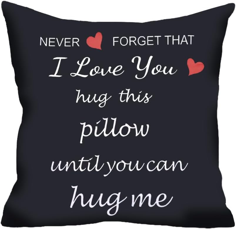 Valentines for Him Her I Love You Throw Pillow Covers for Bed Couches Wedding Anniversary Birthday Gifts for Husband Wife Cushion Cover Case Pillowcase for Boyfriend Girlfriend